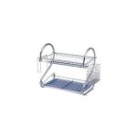 16" Stainless Steel Dish Drainer With Cup And Cutlery Holder