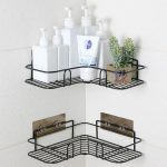 2pcs Anti-Rust Bathroom Storage Shelf Rack Holder