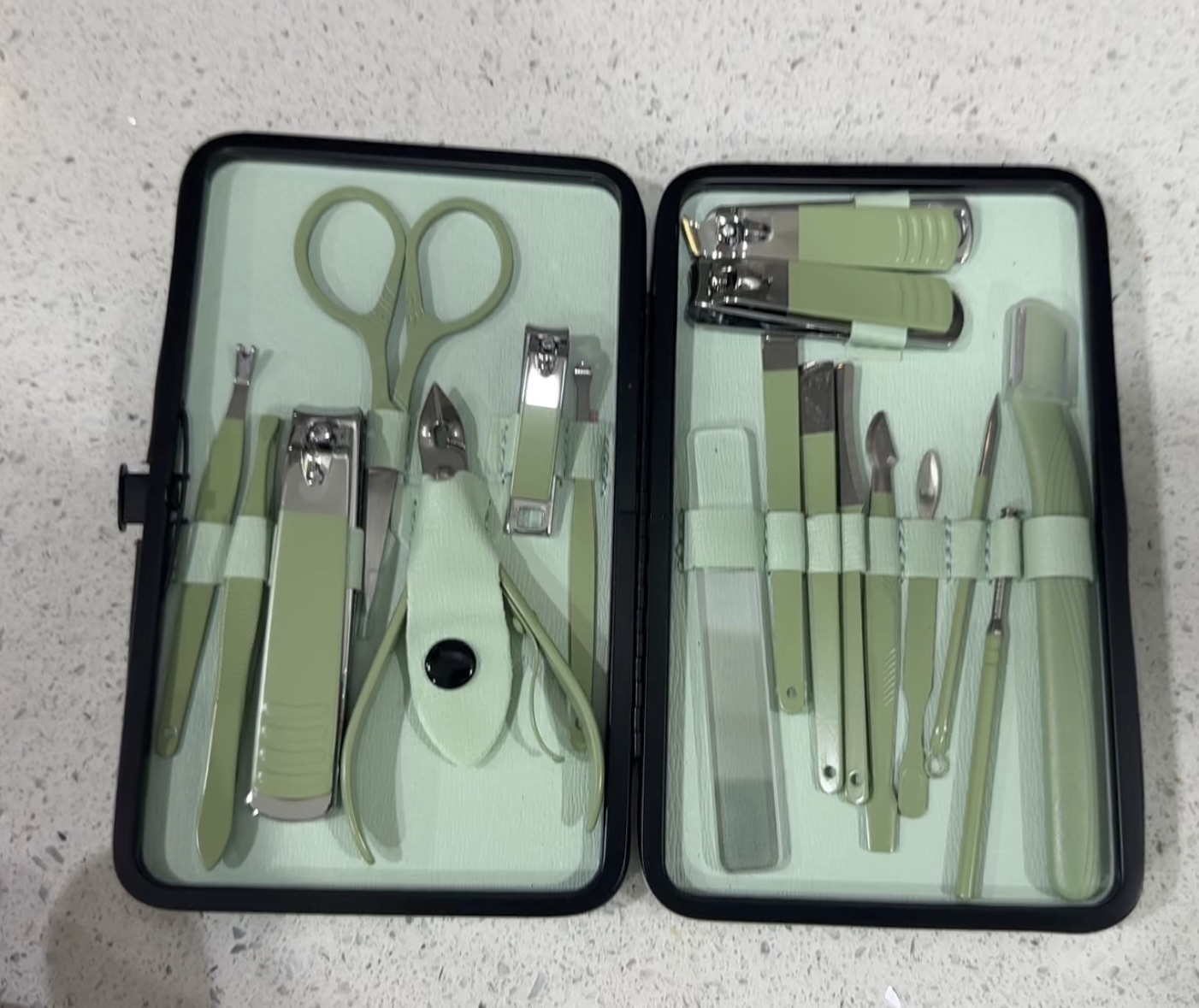 9pcs/16pcs/19pcs Stainless Steel Nail Clipper Kits Pedicure Tool Nail Cutter Set With PU Bag