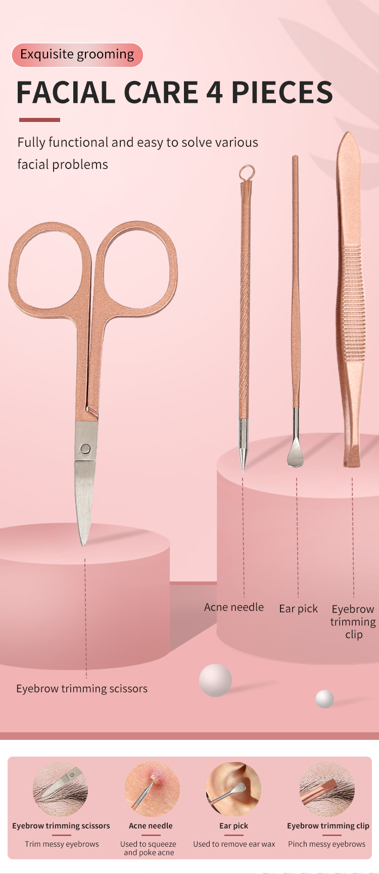 2025 New YD Professional Girl Nail Clipper Kit 15 Pcs Manicure Set for Women