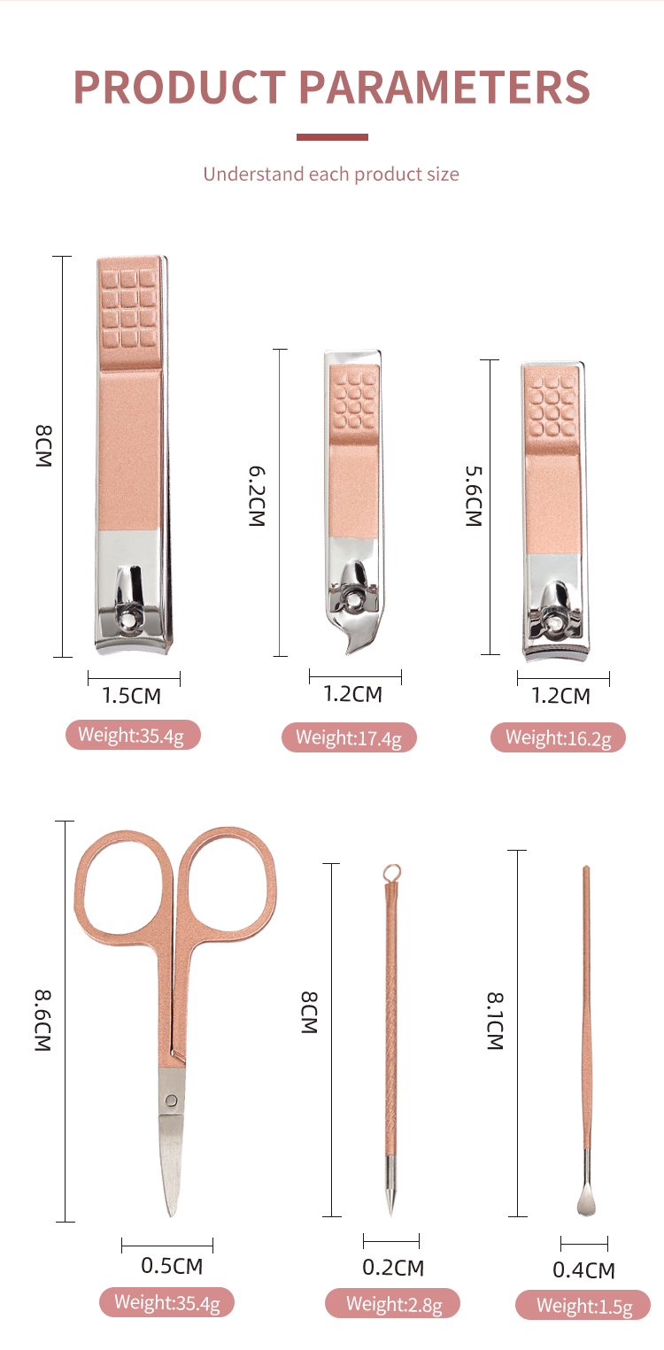 2025 New YD Professional Girl Nail Clipper Kit 15 Pcs Manicure Set for Women