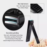 Professional 18 Piece Manicure and Pedicure Set Nail Clippers with Black Leather Travel Case Grooming Manicure Pedicure Set