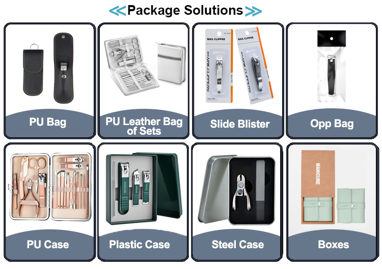 19 in 1 Professional Stainless Steel Nail Clipper Travel Grooming Kit Manicure & Pedicure Set Personal Care Tools