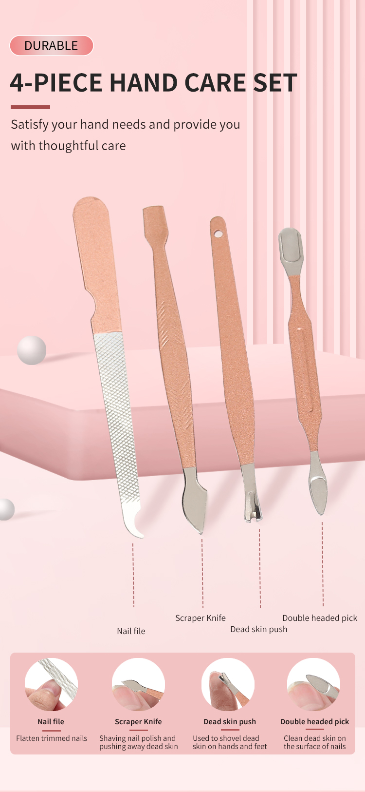 2025 New YD Professional Girl Nail Clipper Kit 15 Pcs Manicure Set for Women