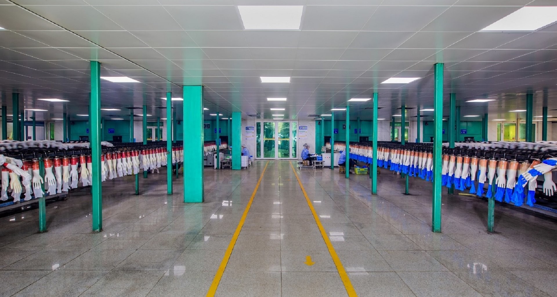 Box Custom Gloves With Logo Work Gloves Disposable Blue Vinyl Nitrile Blend Gloves Powder Free Latex Free