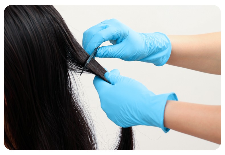 Box Custom Gloves With Logo Work Gloves Disposable Blue Vinyl Nitrile Blend Gloves Powder Free Latex Free