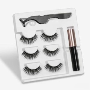 Magnetic EyeLashes Thick Eye Lashes Magnetic Eyeliner & Lashes 3 Pair