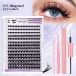 DIY Eyelash Extension Kit Single Cluster False Lashes 280pcs Lash Clusters 8-16mm