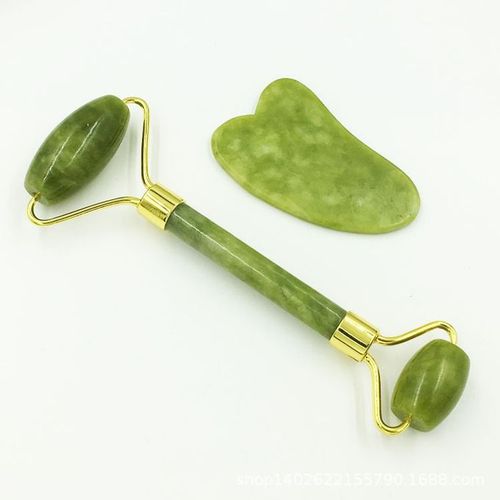 Jade Roller And Gua Sha Face Set For Facial Massage