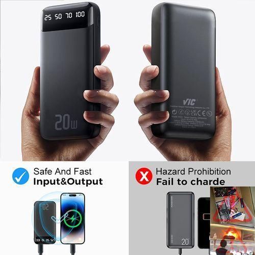 VIC 20000mAh Power Banks Portable Charger Ultra Slim Battery Pack( Type C Input) - Image 4