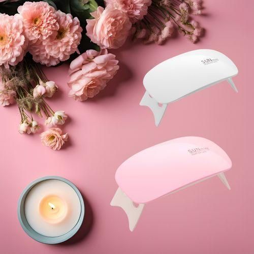 Mini UV LED Nail Dryer Lamp Nails Curing 6W Mini USB Portable Lamp 2 Modes White - Image 6