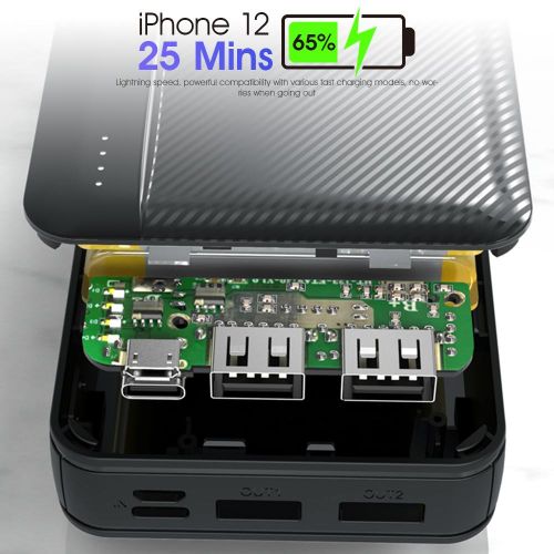 EasyPie 20000mAh Dual Fast Charge 64W Type-C And Micro-USB Portable Power Bank - Image 7